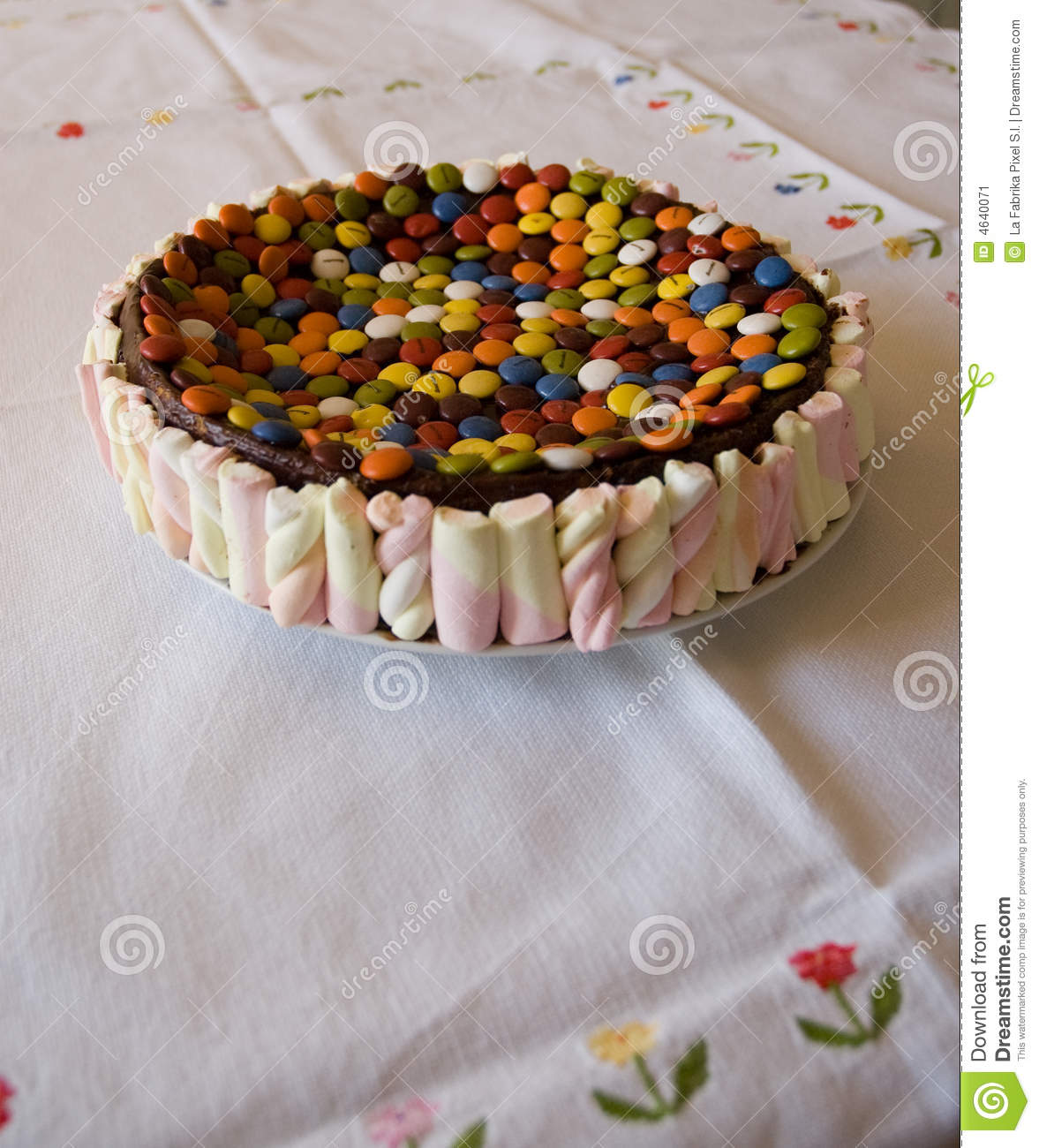 Chocolate Cake with Candy