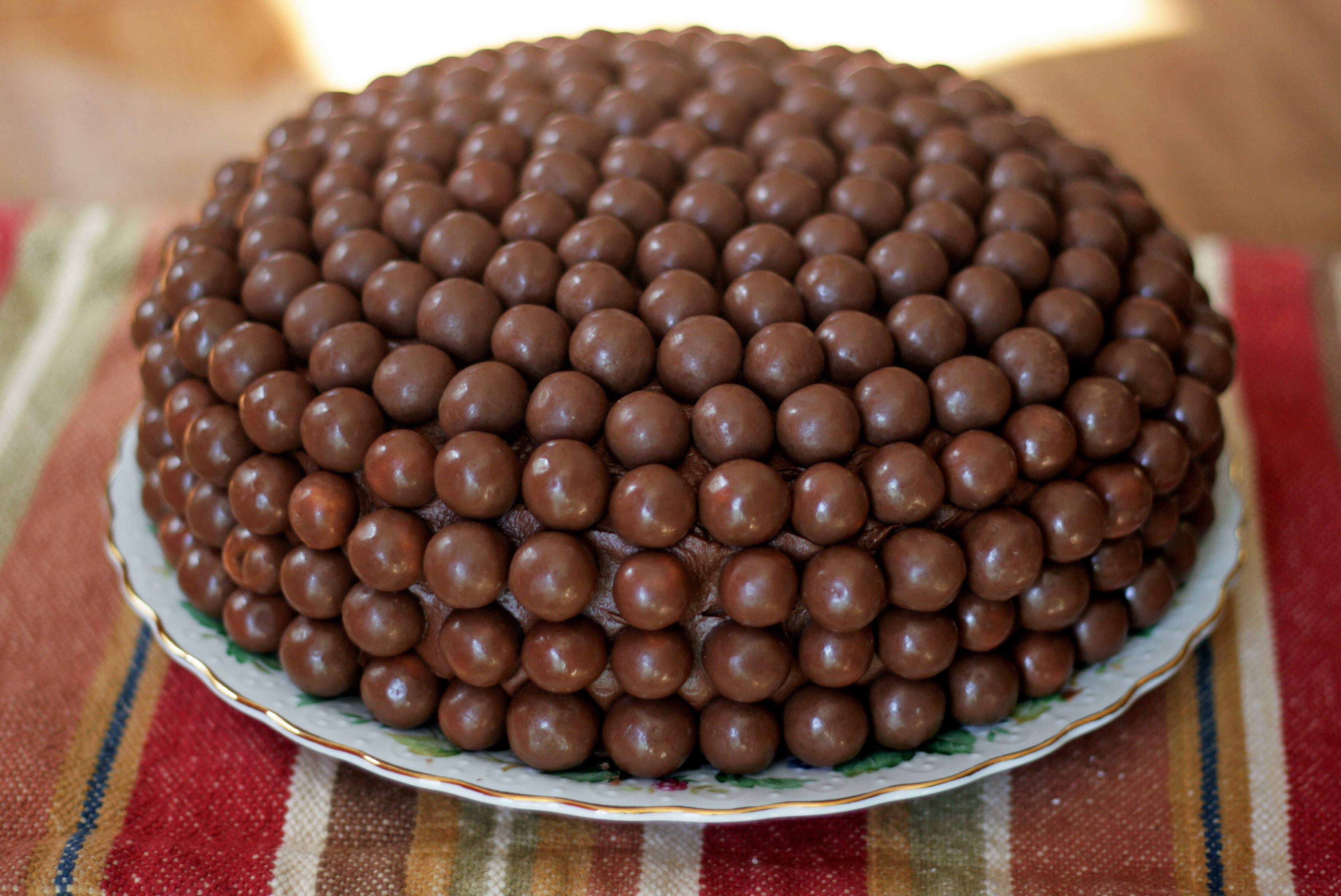Chocolate Cake with Whoppers Candy