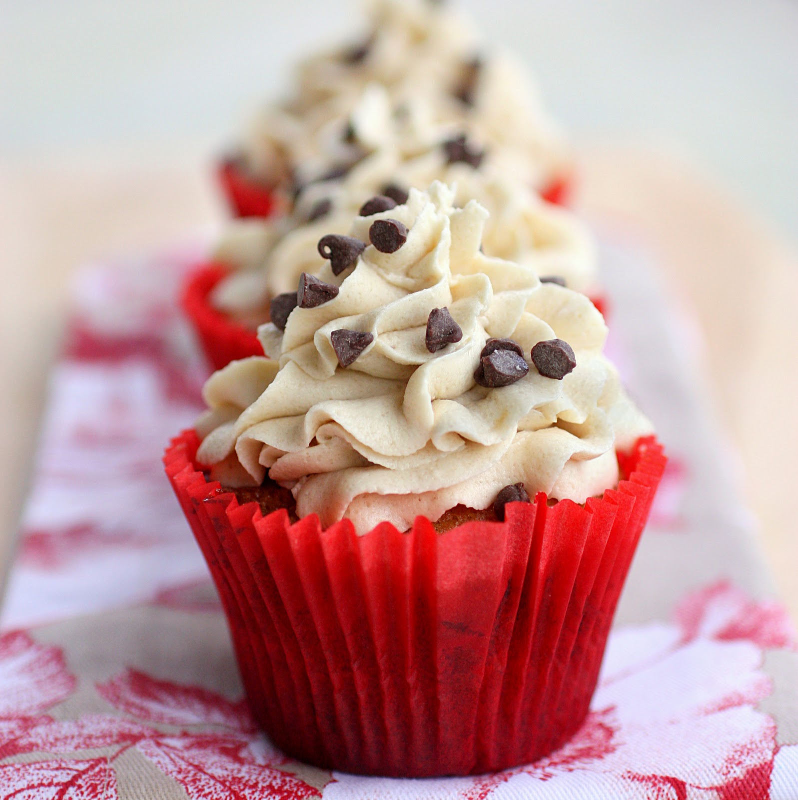 Chocolate Chip Cookie Dough Cupcakes