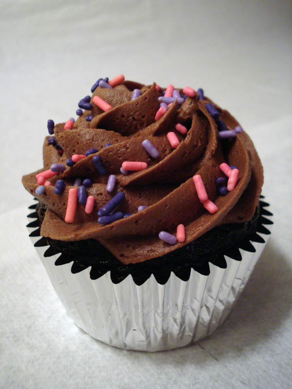 Chocolate Cupcakes with Sprinkles