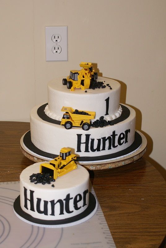 Coal Miner Birthday Cake