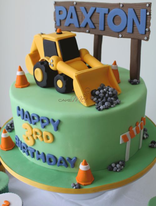 Construction Dump Truck Birthday Cake