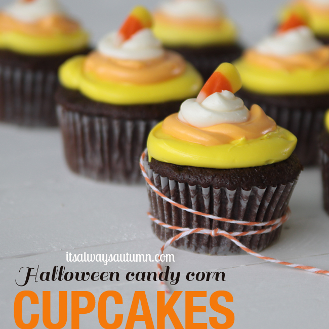 Corn Candy Cupcakeshalloween