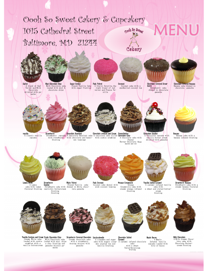 Cupcake Cake Flavors List