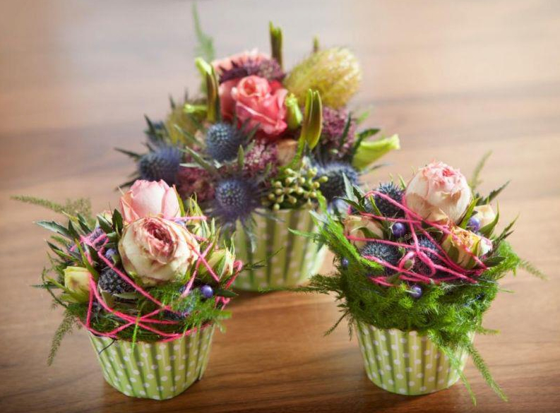 Cupcake Flower Arrangements