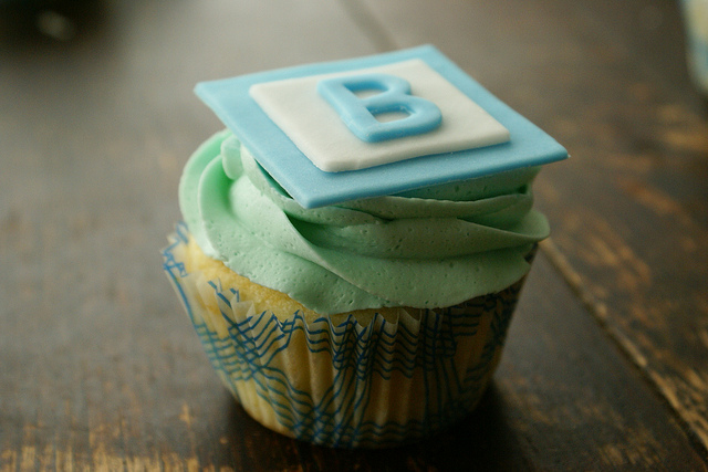 Cupcakes Baby Shower Block Cake