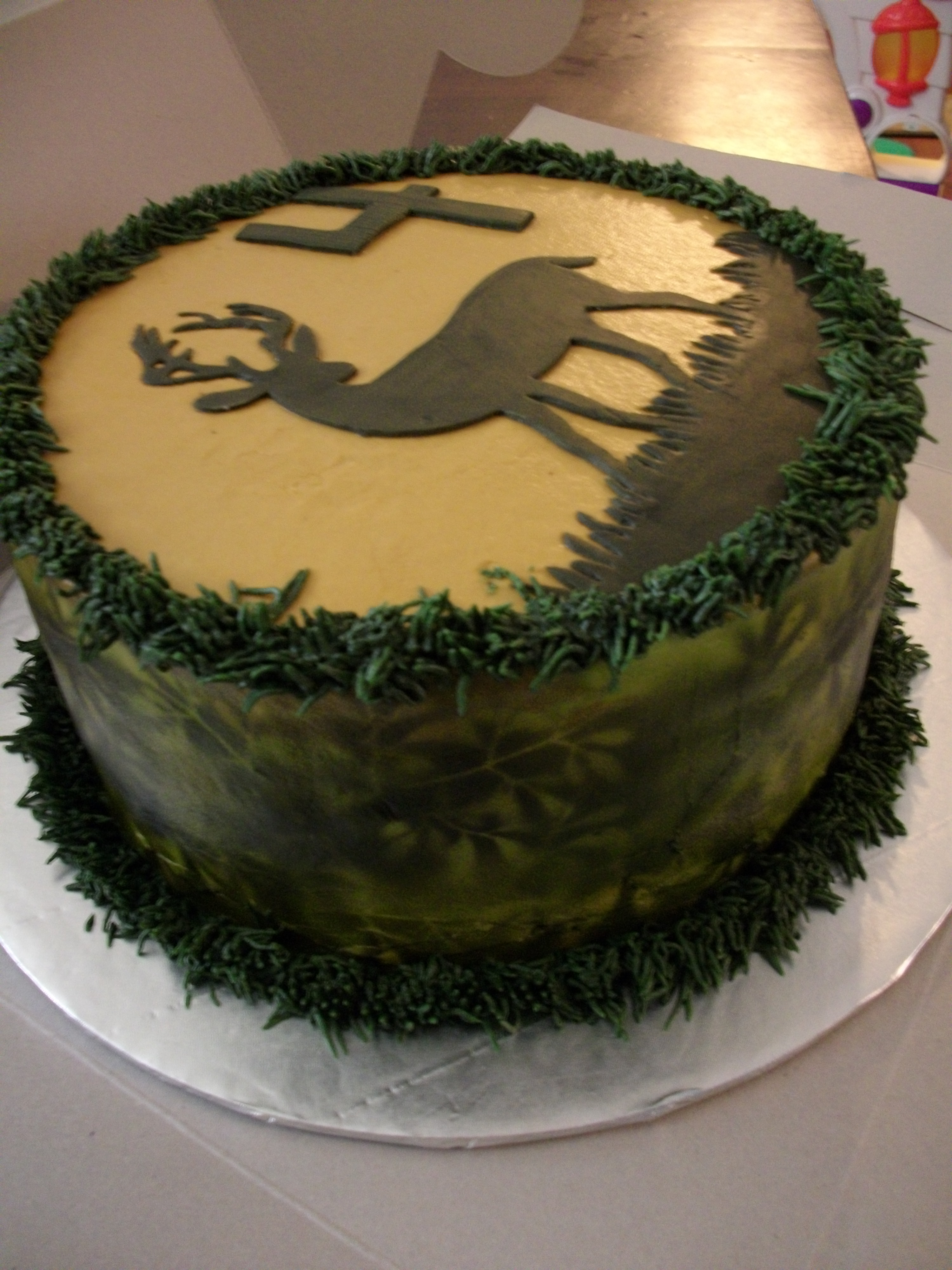 Deer Hunting Camouflage Cake