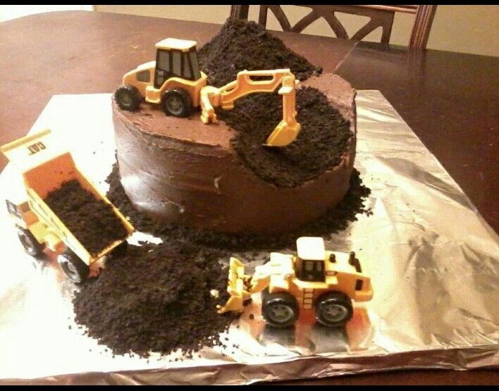 Dirt Truck Birthday Cake