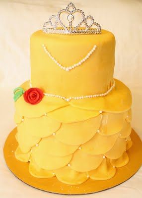Disney Belle Birthday Cake Disney Belle Birthday Cake
