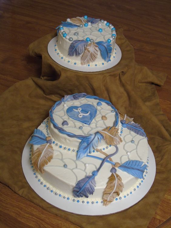 Dream Catcher Baby Shower Cake Dream Catcher Baby Shower Cake