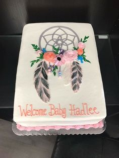 Dream Catcher Baby Shower Cake Dream Catcher Baby Shower Cake