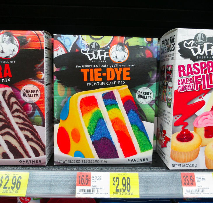 Duff Tie Dye Cake Mix
