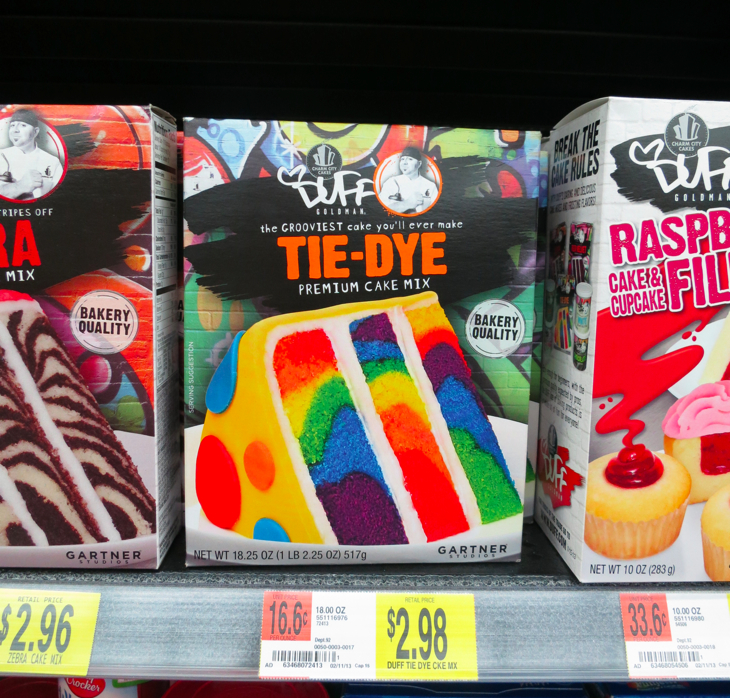 Duff Tie Dye Cake Mix Duff Tie Dye Cake Mix