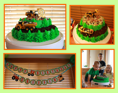 Dump Trucks and Diggers Birthday Cake Dump Trucks and Diggers Birthday Cake