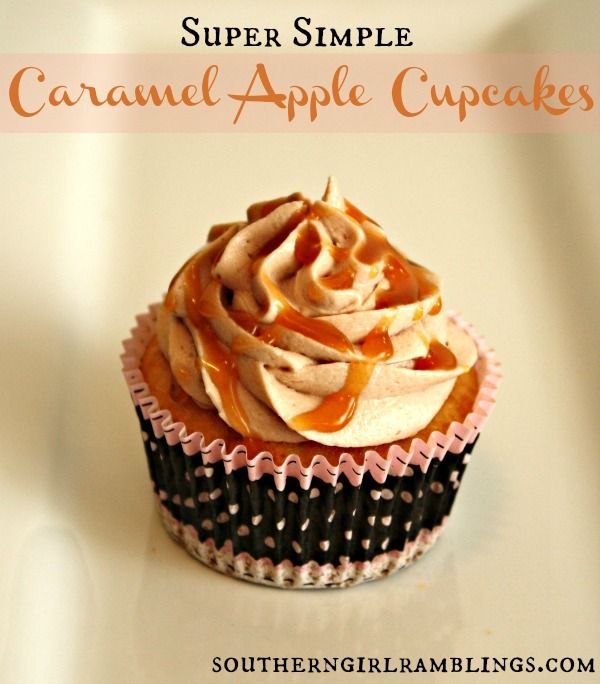 Easy Caramel Apple Cupcakes