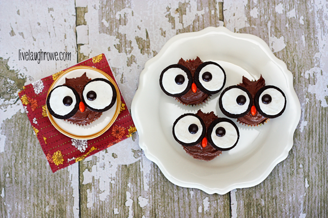 Easy Owl Cupcakes