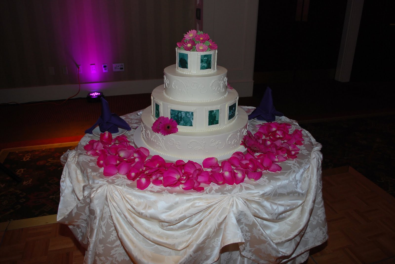 Edible Photos On Wedding Cake