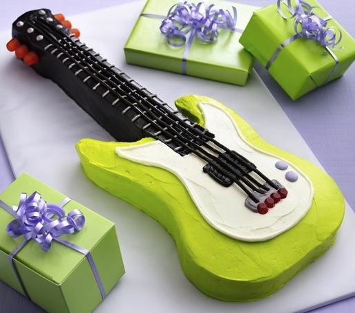 Electric Guitar Cake