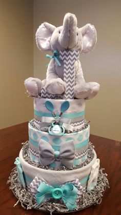 Elephant Baby Shower Diaper Cake Ideas Elephant Baby Shower Diaper Cake Ideas