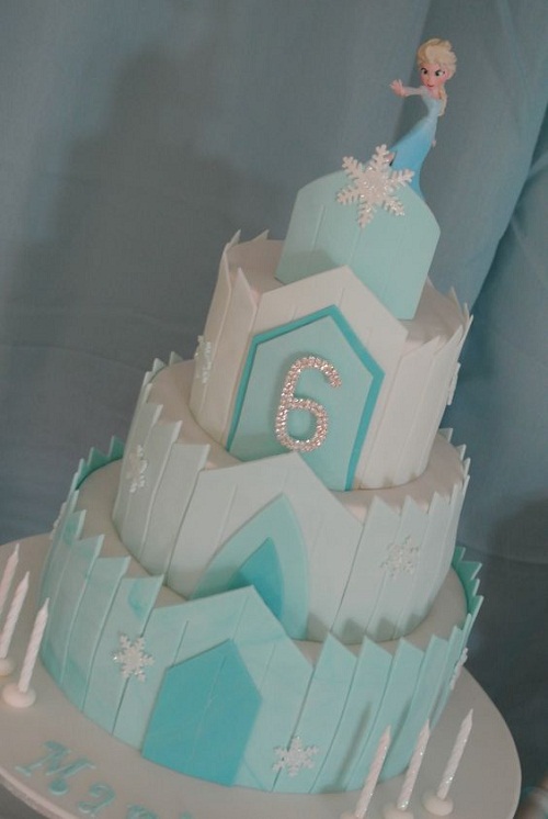 Elsa Frozen Castle Cake