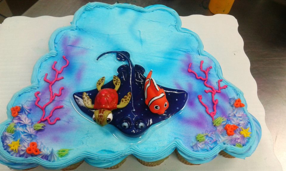 Finding Nemo Cupcake Cake