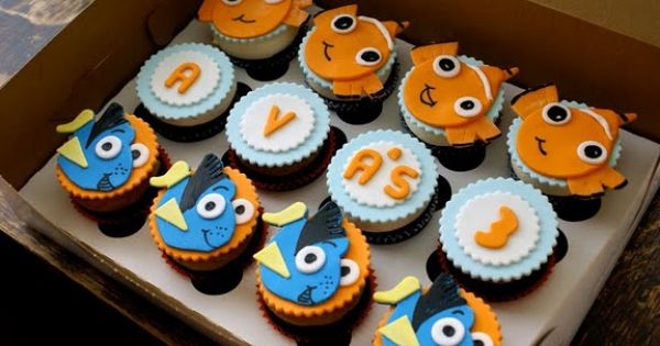 Finding Nemo Cupcakes Finding Nemo Cupcakes