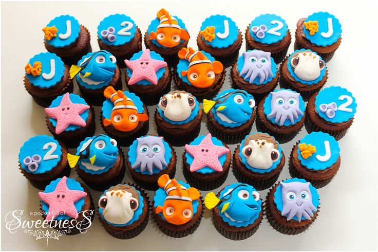 Finding Nemo Cupcakes Finding Nemo Cupcakes