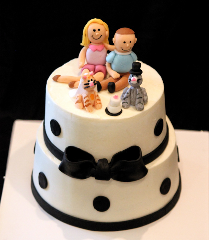 For the Bride Rehearsal Dinner Cake