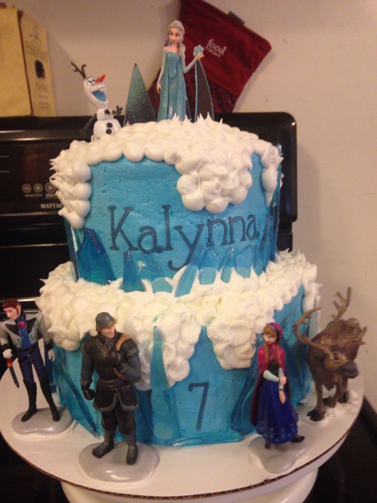 Frozen Buttercream Birthday Cake Ideas