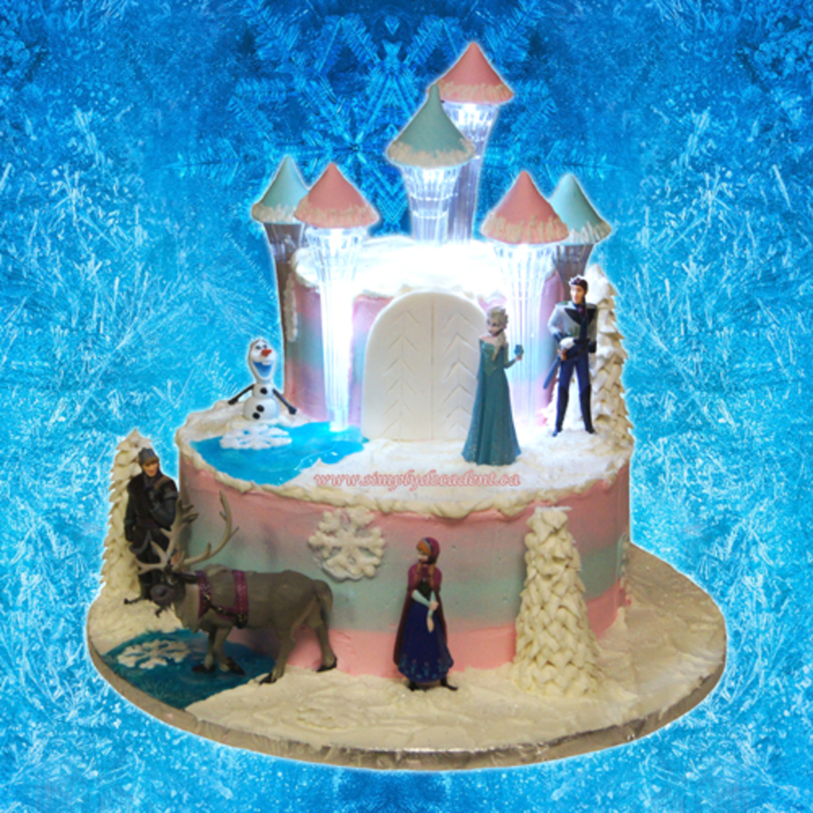 Frozen Disney Castle Cake