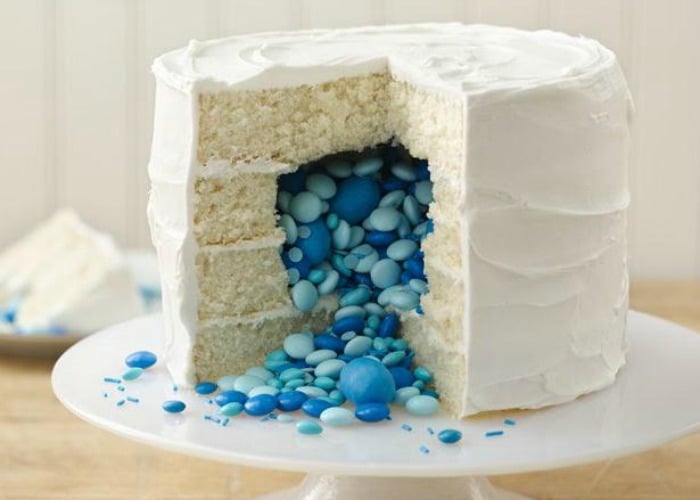 12 Photos of Easy Gender Reveal Cakes
