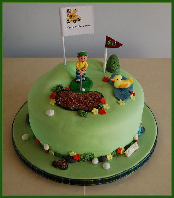 Golf Birthday Cake