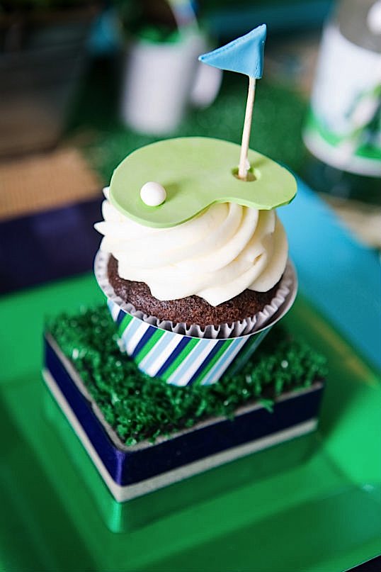 Golf Birthday Cupcakes Golf Birthday Cupcakes