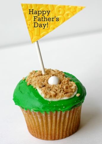 Golf Father's Day Cupcakes Idea