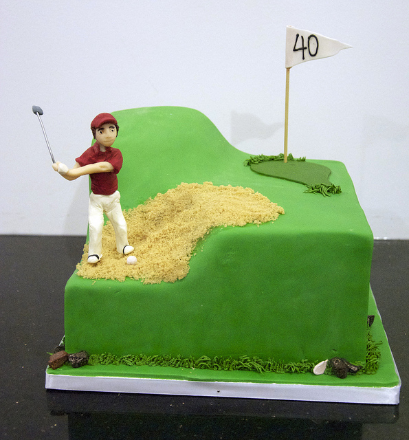 Golf Retirement Cake