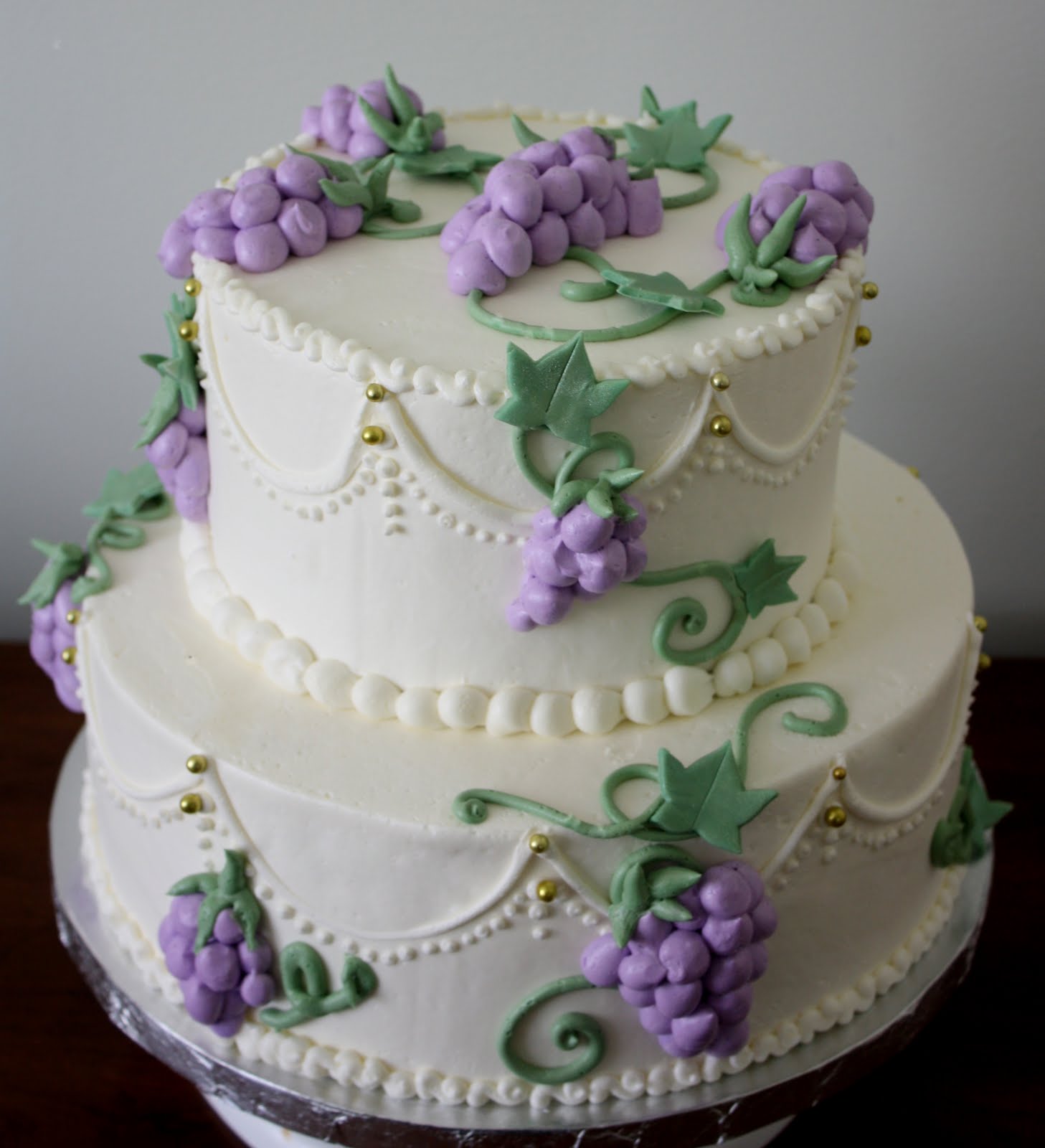 Grapes Wedding Cake