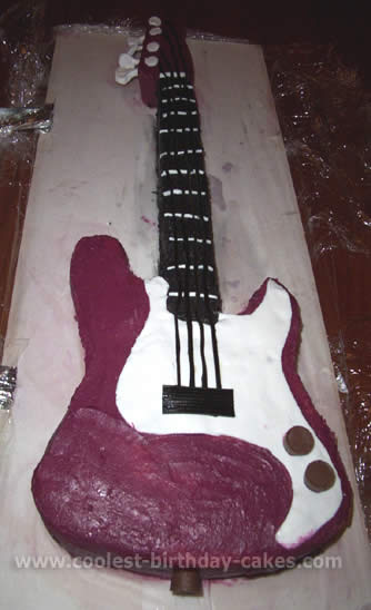 Happy Birthday Cake Bass Guitar