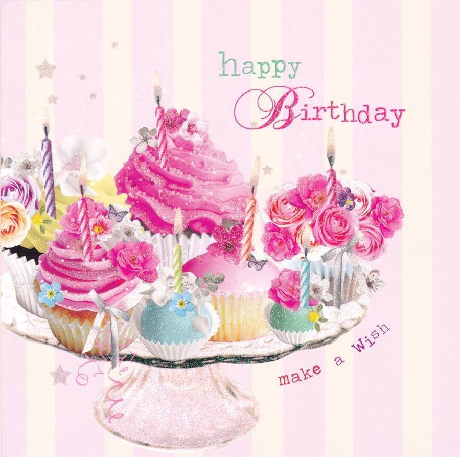 Happy Birthday Cupcake Card