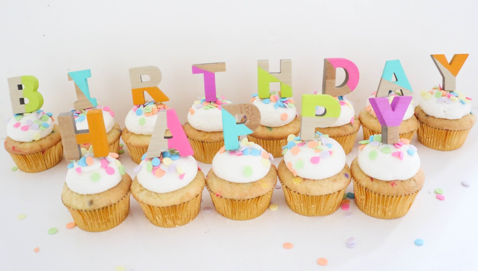 Happy Birthday Cupcake Picks
