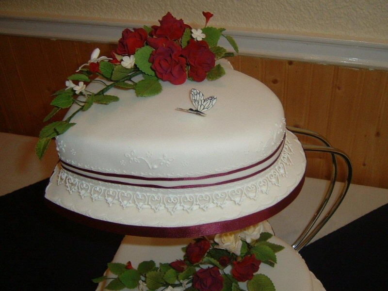 Heart Shaped Wedding Cake