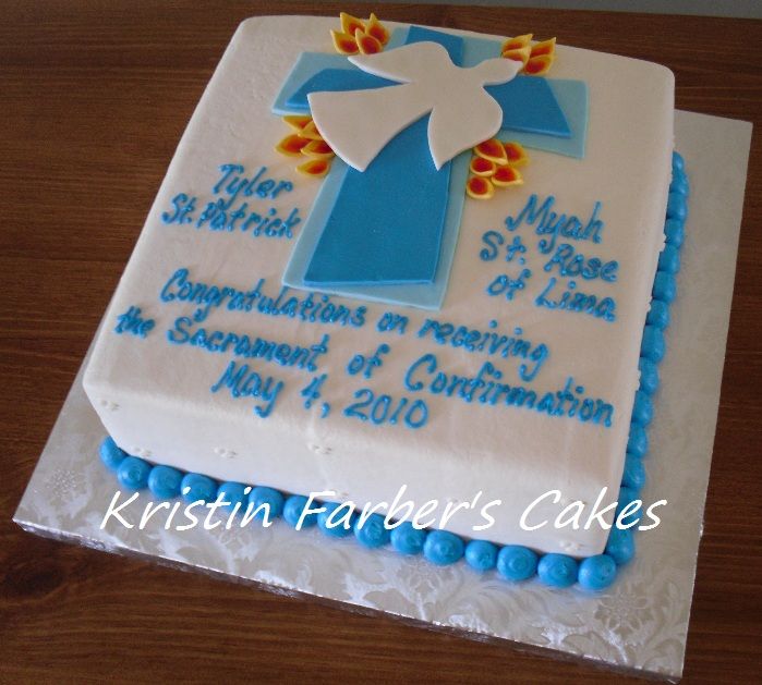 Holy Spirit Confirmation Cake