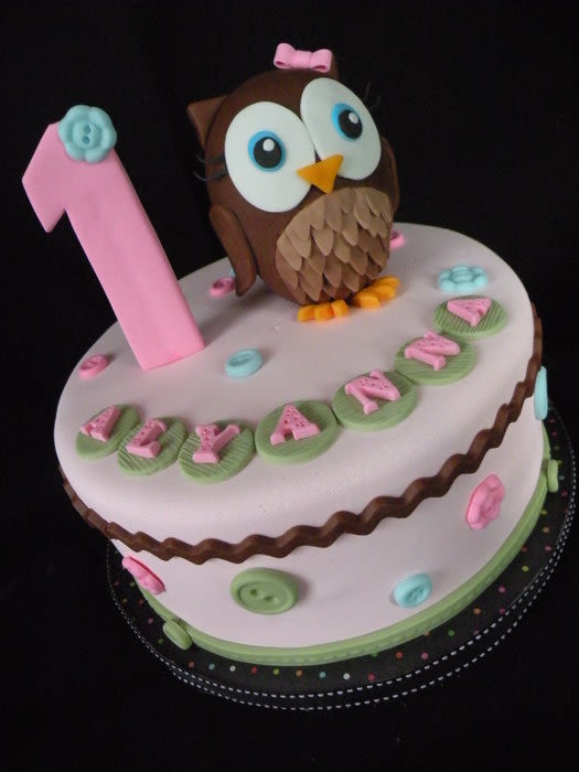 Hoot Owl Birthday Cake