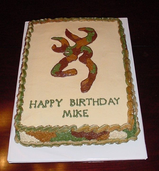 Hunting Camo Birthday Cake Ideas