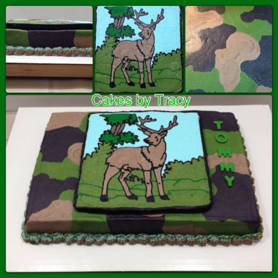 Hunting Theme Birthday Cake