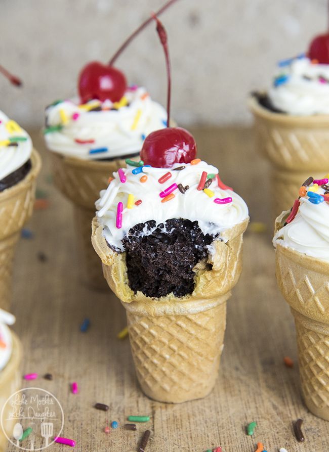 Ice Cream Cone Cupcakes