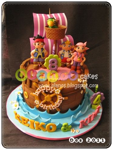 Jake and Neverland Pirates Birthday Cake Jake and Neverland Pirates Birthday Cake