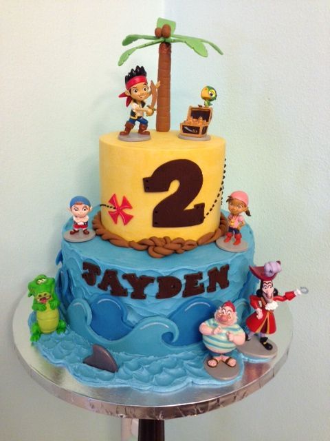 Jake and Neverland Pirates Birthday Cake Jake and Neverland Pirates Birthday Cake
