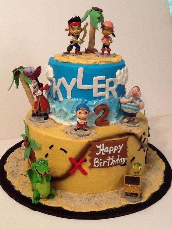 Jake and Neverland Pirates Birthday Cake Jake and Neverland Pirates Birthday Cake