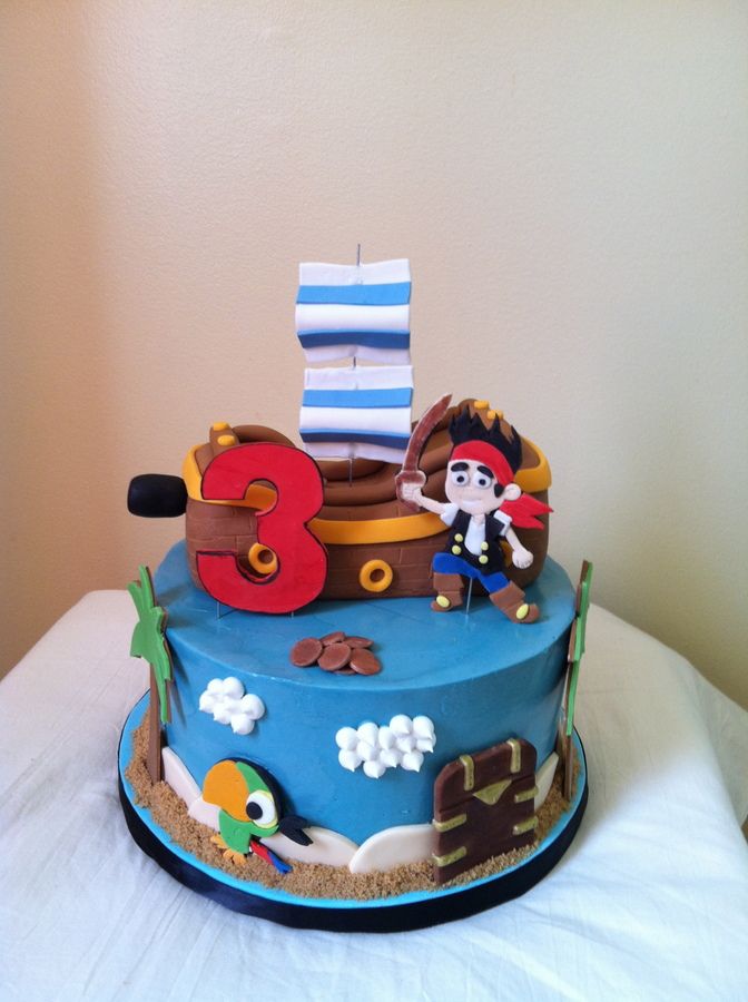 Jake and Neverland Pirates Cake Jake and Neverland Pirates Cake