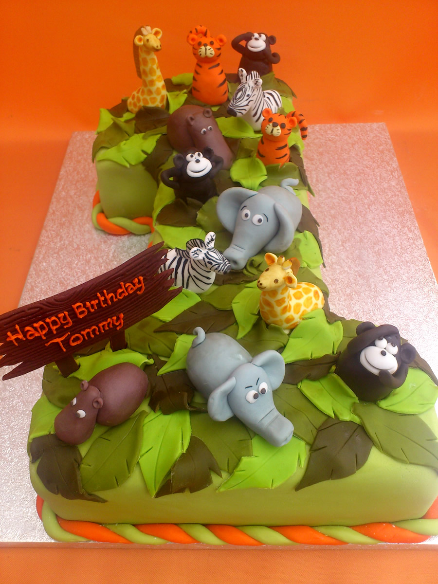 Jungle Birthday Cake Jungle Birthday Cake
